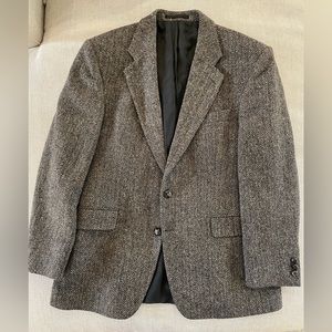 ALEXANDRE Vintage Herringbone Harris Tweed Sport Coat Jacket Size 42 R